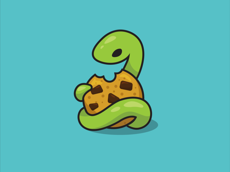 python snake cartoon
